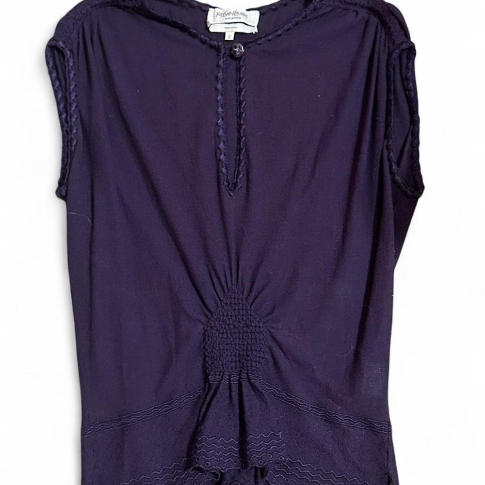 Yves Saint Laurent Deep Purple Blouse